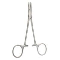 5" Collier Needle Holder - serrated fenestrated jaw