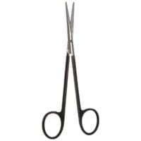 5 1/2" Metz Scissors - straight Shark Edge black