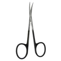 4 1/2" Iris Scissors - curved Sq. Shanks Super-Cut Large Rings