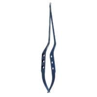 Malis Type Bay Titanium Needle Holder 8 3/4" – curved jaw 0.6mm tips