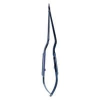 8" Titanium Micro Needle Holder - Bayonet curved locking