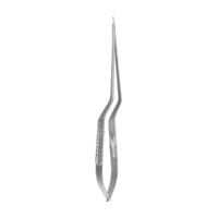 9" Micro Needle Holder - Bayonet Flat handle straight jaw w/lock FineTouch