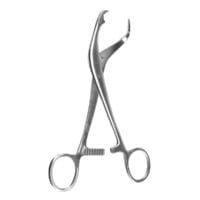 6 3/4" Verbrugge Bone Holding Forceps - Short Ratchet