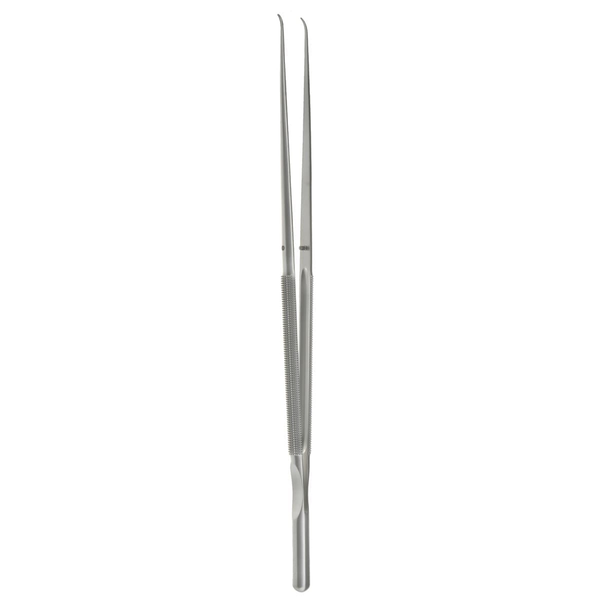 10" FineTouch Forceps - round handle curved