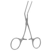 5" Cooley Neonatal Vascular Clamp - curved shanks ang