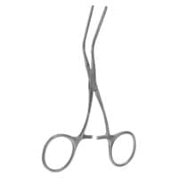 5" Castaneda Clamp - curved shank angled jaw 50°