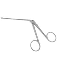 House Mini Ear Forceps .6x1mm cups angled right very fine