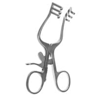 4 1/4" Baby Weitlaner Retractor 3x3 blunt prongs
