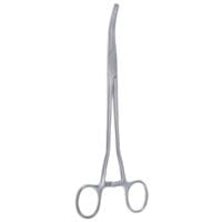 8 1/2" Rogers Hysterectomy Forceps - 2x3 teeth curved
