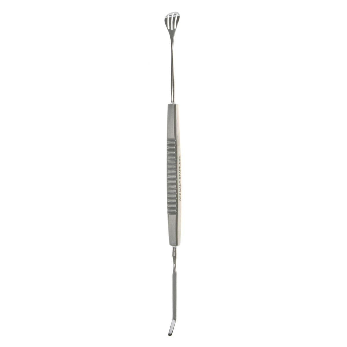 5 7/8" Paton Spatula & Spoon - 6x15mm grooved spoon blade