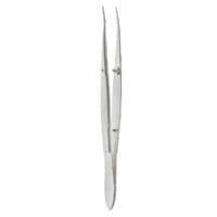 Barraquer Cilia Forceps - angled w/ plat