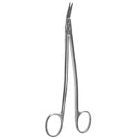 6 5/8" Dean Tonsil Scissors angled serrated blades