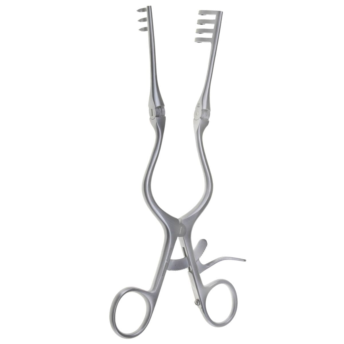 8" Weitlaner Retractor - w/hinged arms 3x4 sharp prongs