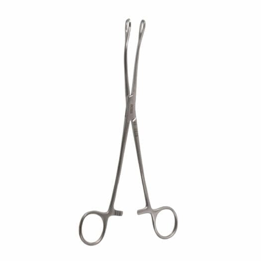 Laufe Uterine Polyp, Forceps, curved, 8", serr