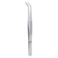 5 1/2" Reed Angular Dressing Forceps - serrated