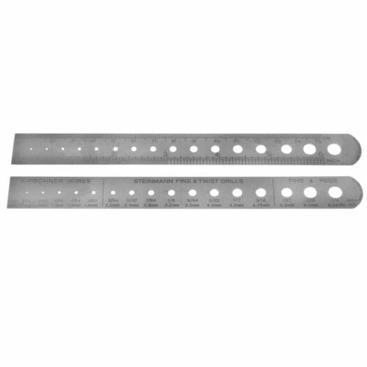 6" K-Wire Ruler & Pin Gauge