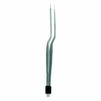 Malis-Style Bayonet Bipolar Forceps, 1.5mm tip, 7.75"