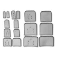 9.5x25.4mm Osteotome Guards - vented clear 50/pk