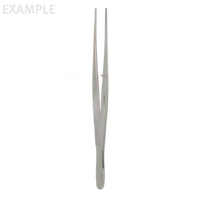 6" Semkin Dressing Forceps - serrated curved