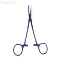 5" Halsted Mosquito Forceps - curved 1x2 titanium