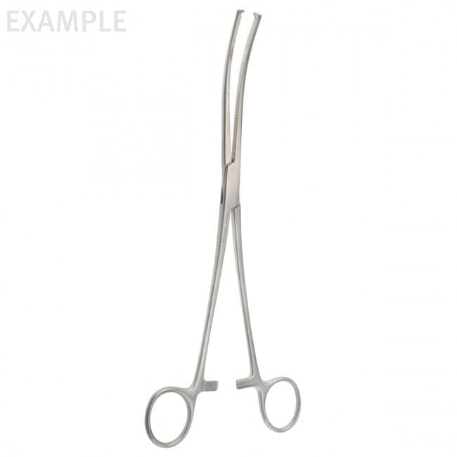 8 3/4" Roch-Ochs Hemo Forceps - curved 1x2 teeth