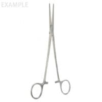 8" Heiss Artery Forceps - delicate straight 1 x 2 teeth