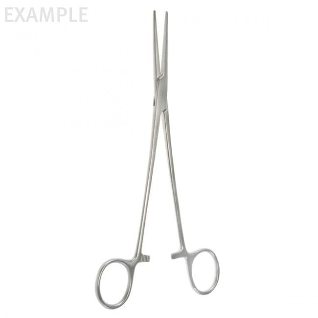 8" Heiss Artery Forceps - delicate straight 1 x 2 teeth