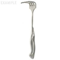 10 1/2" Deep Rake Retractor - 4 prong 2 1/4" x 3"