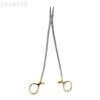 10 1/2" Bozeman Needle Holder - TC "s" curved shanks curved jaw