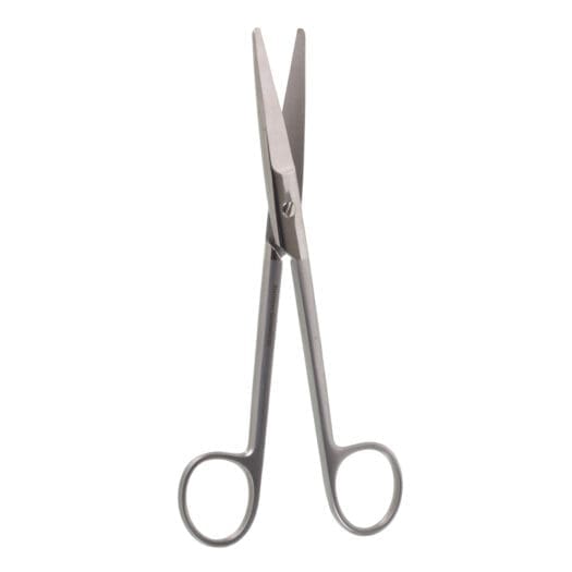 Mayo Scissors, Shark Edge, straight, 6 3/4"