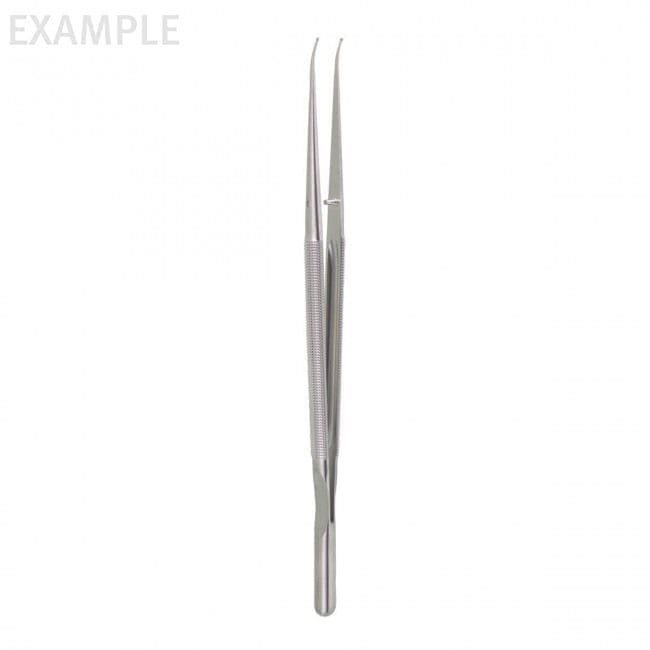 6" FineTouch Ring Tip Forceps - curved