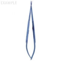8" LighTouch Needle Holder - round handle titanium