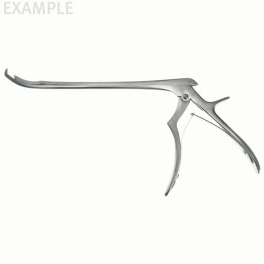Foraminotomy Rongeur, 10" (200mm) 2mm, Curved Up, 40° up, Hinged Micro Handle, Stainless Steel
