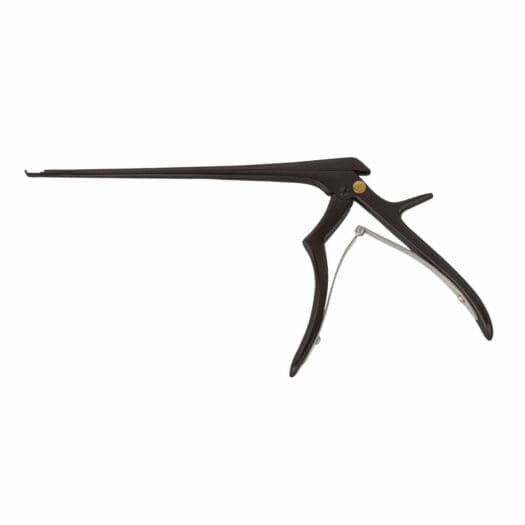 APEX Ejector Rongeur, Micro, 7" (175mm) 1mm, 40° up, Thin Footplate Ceramic Coated, CUSTOM ORDER