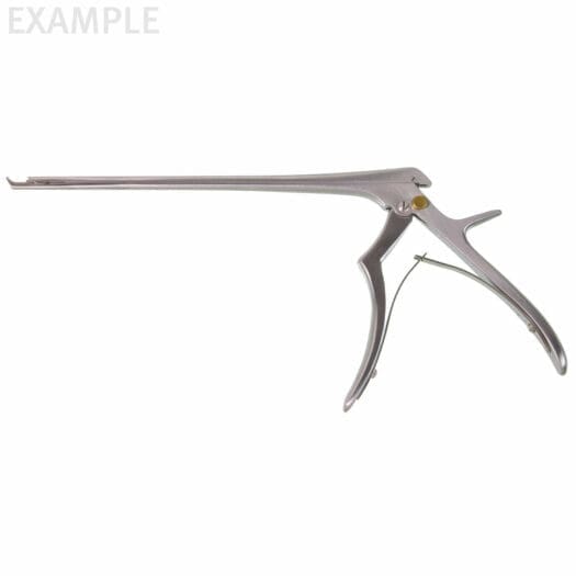 APEX Ejector Rongeur, Micro, 8" (200mm) 3mm, 40° up, Thin Footplate Stainless Steel