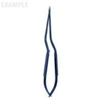 8.75" Titanium Rhoton Micro Needle Holder - Bayonet curved jaw