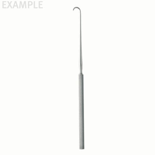 Moldstead,Nerve & Tendon Hook, blunt, 7mm, 6 1/4"