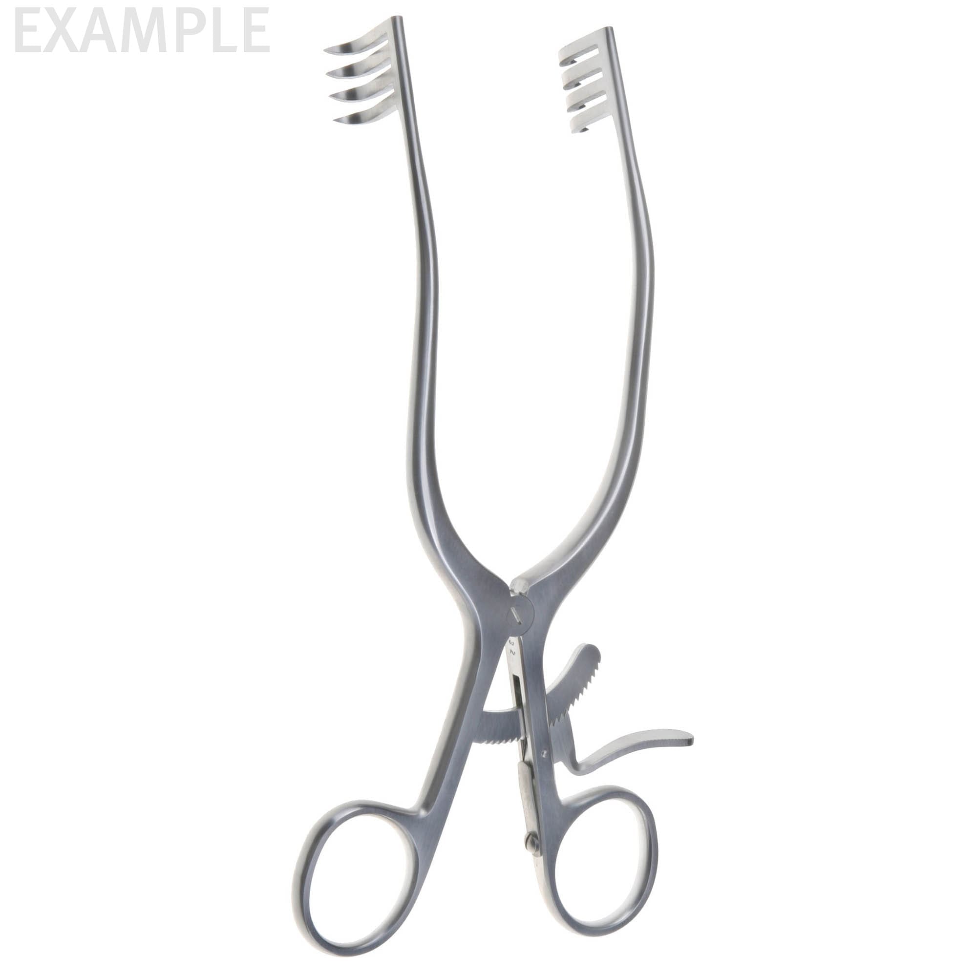 Adson Cerebellum Retractor, 7 1/2", angled 45°, shrp