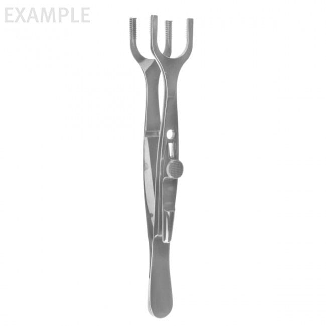 Price Muscle Biopsy Clamp - double prong tips 8mm jaw