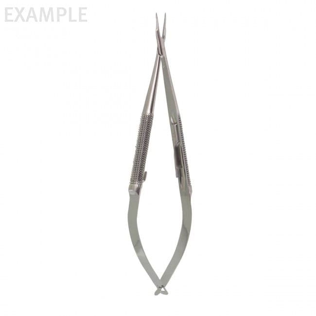 5" Needle Holders - 8mm handle .4mm tips straight w/o lock