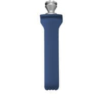 T-Line Micro Blade, Short Teeth, 14 x 65mm, Blue Titanium with Conical Hub