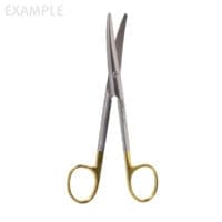5 1/2" Mayo "GG" Scissors - round blades curved serr