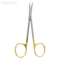 4 1/2" Iris Scissors - "GG" straight one blade serr
