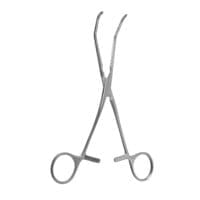 7" Reynolds Vascualr Clamp - debakey teeth 50° angled large