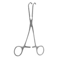 6 1/2" Reynolds Vascular Clamp - debakey teeth 85° angled small