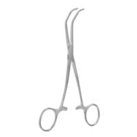 6 1/4" Satinsky Vena Cava clamp - cross-serrated jaws