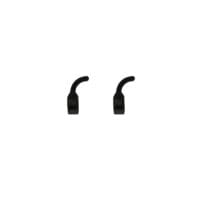 Clamp curved .3-1.0mm black pair