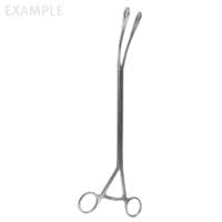 13-1/2" VATS Foerster Forceps - 10mm shaft 20mm Oval Jaws