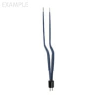 Cushing Bayonet Bipolar Forceps, insulated, 1.5mm tips, 7.5"